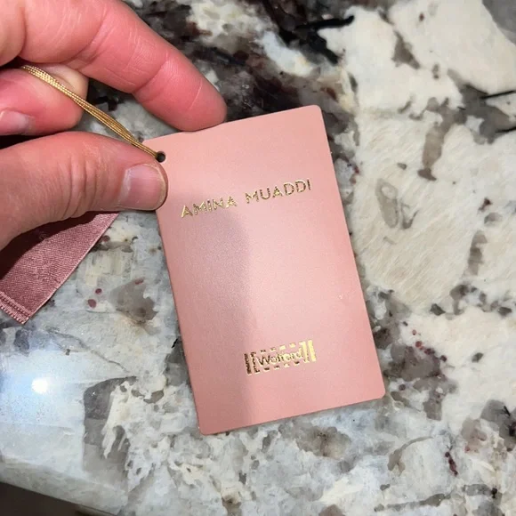 Amina Muaddi Black Cutout Midi Dress - Picture 4 of 8